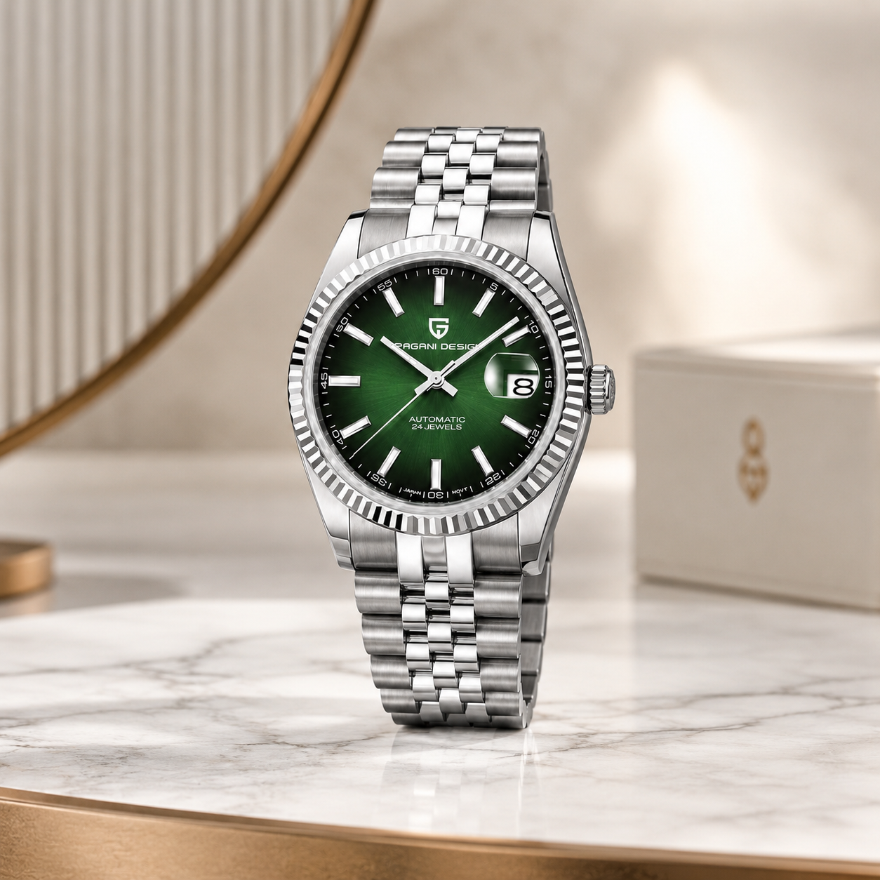 PD-1646 Green & Silver