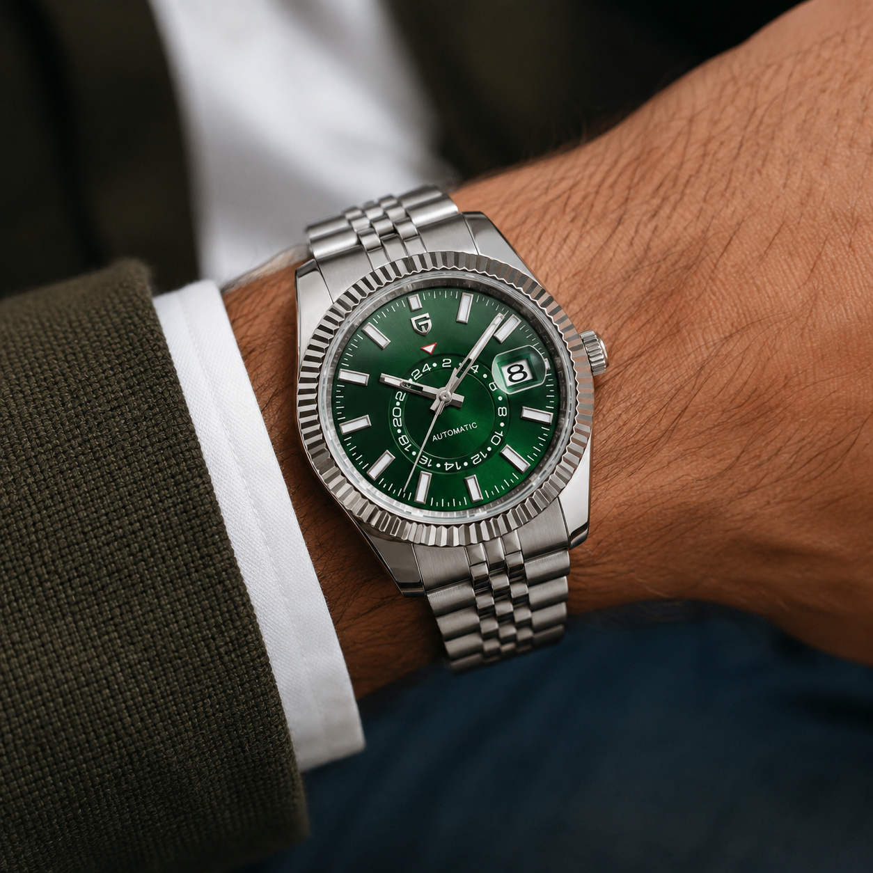 PD-1831 Green & Silver